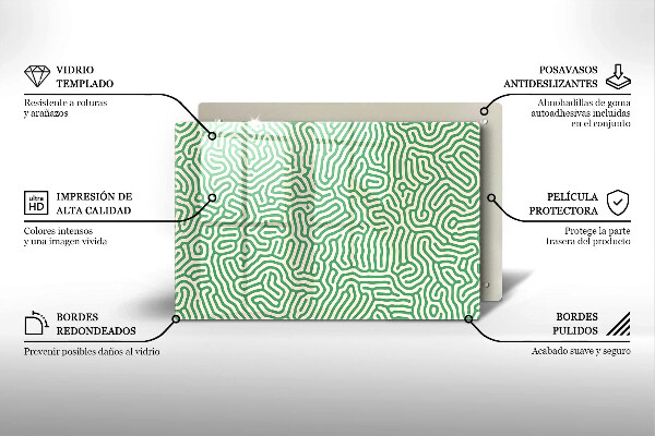 Spisskyddsplatta elegant Abstrakta linjer