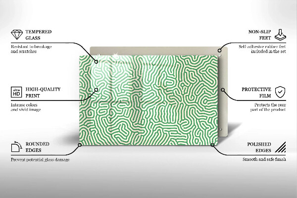 Spisskyddsplatta elegant Abstrakta linjer