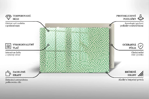 Spisskyddsplatta elegant Abstrakta linjer