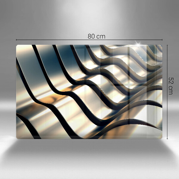 Spisskyddsplatta elegant 3D metallformer