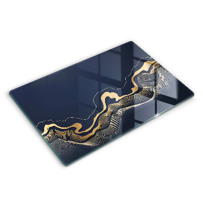 Spisskyddsplatta elegant Abstrakta gyllene linjer