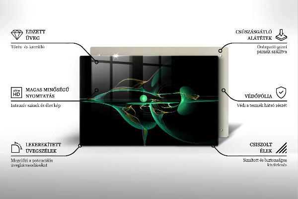 Spisskyddsplatta elegant Modern abstraktion