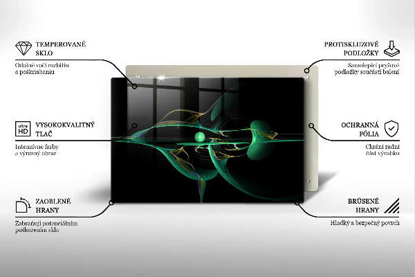 Spisskyddsplatta elegant Modern abstraktion