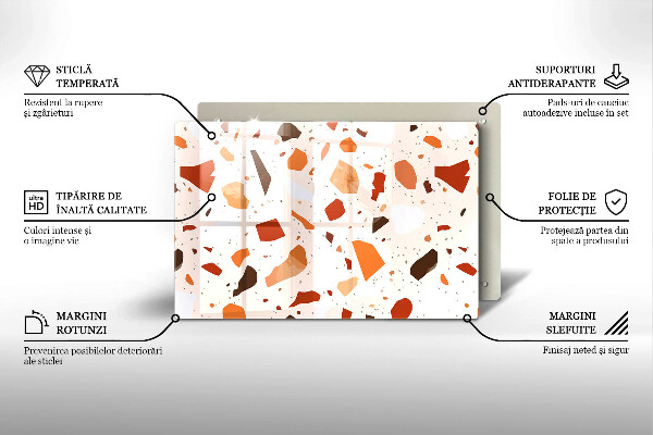 Skydd för induktionsspis elegant Dekorativt stengods