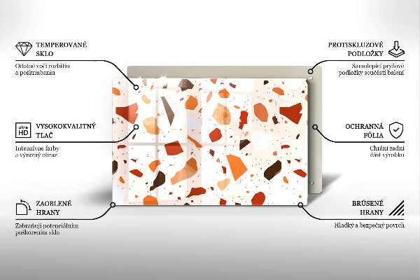Skydd för induktionsspis elegant Dekorativt stengods