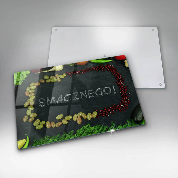 Glashällskydd elegant Inskription God aptit!