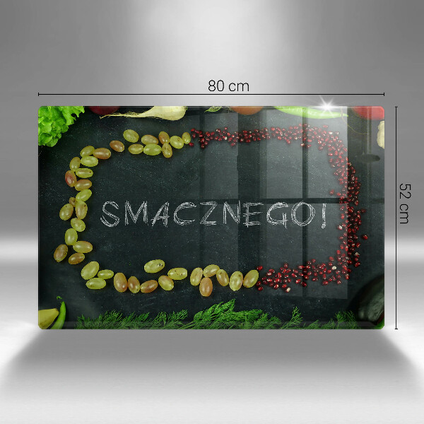 Glashällskydd elegant Inskription God aptit!