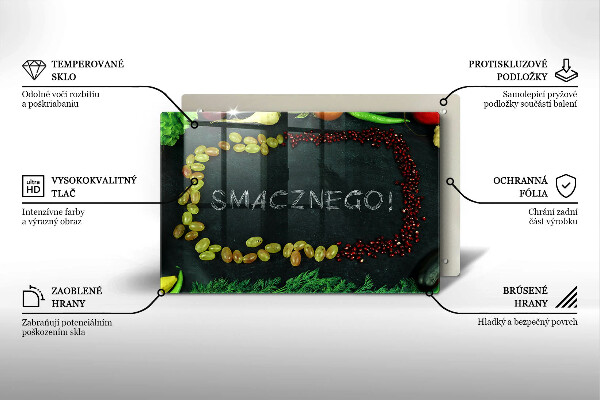 Glashällskydd elegant Inskription God aptit!