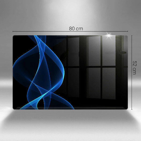 Glashällskydd elegant Blå röklinjer