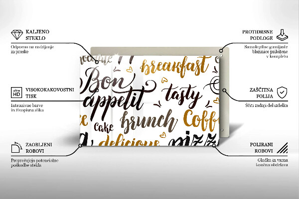 Glashällskydd elegant God aptit undertexter