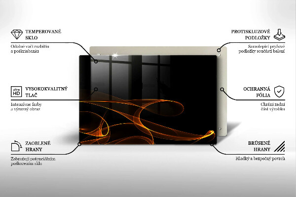 Glashällskydd elegant Abstrakta linjer