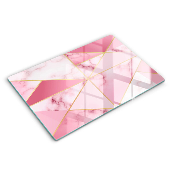 Spisskyddsplatta elegant Geometrisk marmor