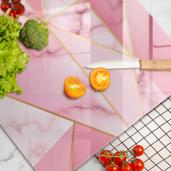 Spisskyddsplatta elegant Geometrisk marmor