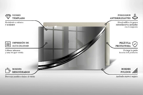 Kokkärlskydd elegant Metallabstraktion