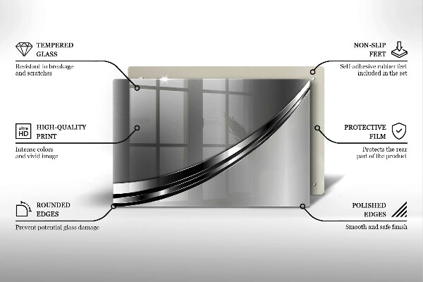 Kokkärlskydd elegant Metallabstraktion