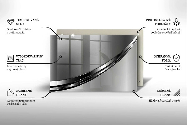 Kokkärlskydd elegant Metallabstraktion