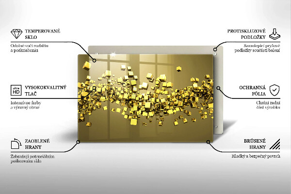 Spisskyddsplatta elegant Abstrakt 3D-geometri