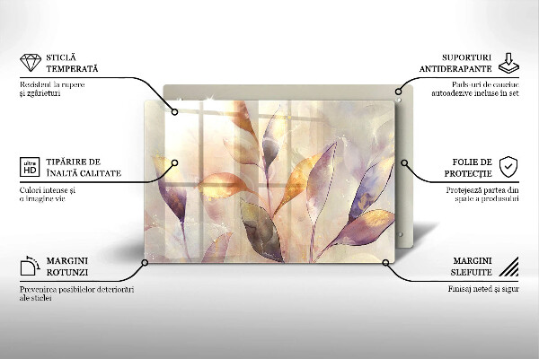 Kokkärlskydd elegant Målade boho löv