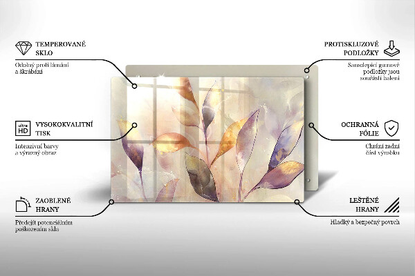 Kokkärlskydd elegant Målade boho löv