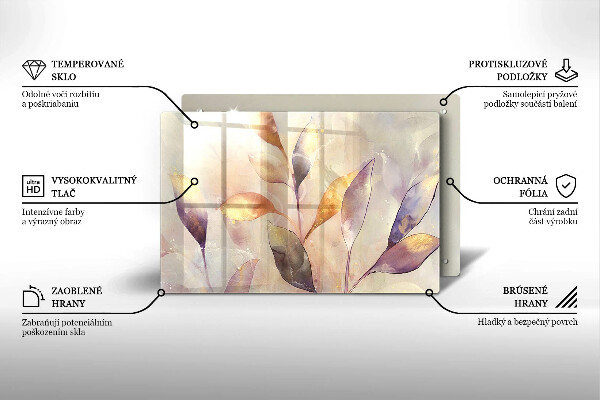 Kokkärlskydd elegant Målade boho löv