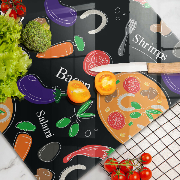 Spisskyddsplatta elegant Mat illustration