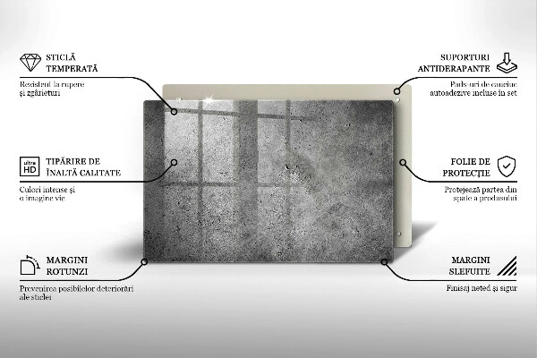 Glashällskydd elegant Betong sten textur