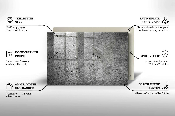 Glashällskydd elegant Betong sten textur