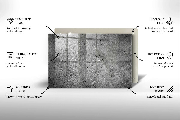 Glashällskydd elegant Betong sten textur