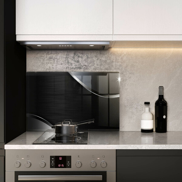 Spisskyddsplatta elegant Metallabstraktion