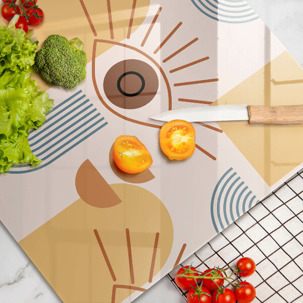 Spisskyddsplatta elegant Boho ögonmönster