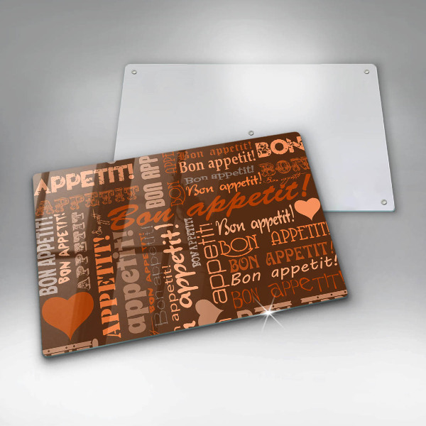 Spisskyddsplatta elegant God aptit undertexter