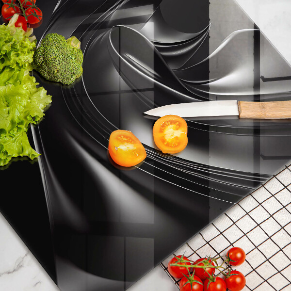 Skydd för induktionsspis elegant Abstrakt svart massa