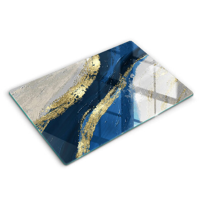 Skydd för induktionsspis elegant Textur med guld