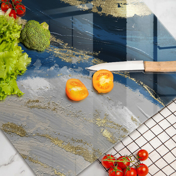 Skydd för induktionsspis elegant Textur med guld