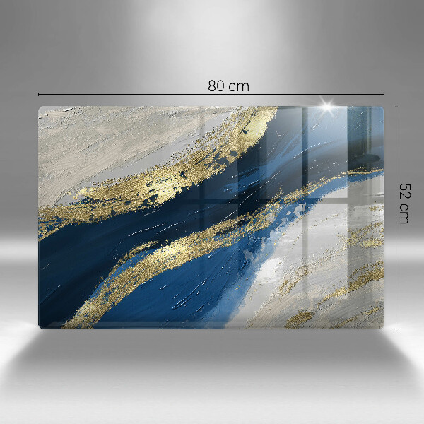 Skydd för induktionsspis elegant Textur med guld