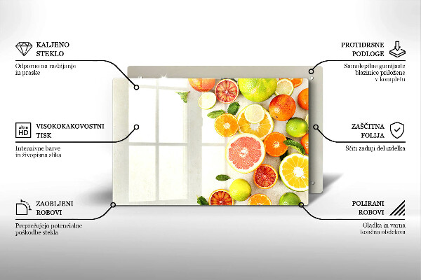 Skydd för induktionsspis elegant Citrusfrukter