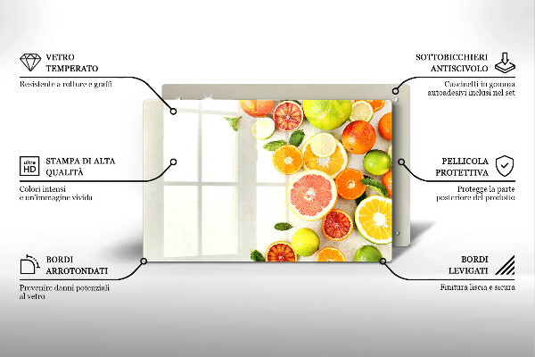 Skydd för induktionsspis elegant Citrusfrukter