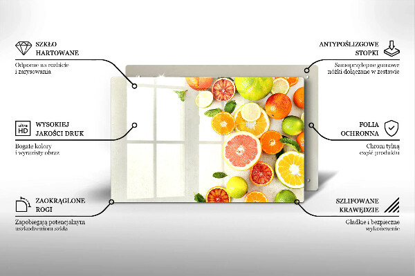 Skydd för induktionsspis elegant Citrusfrukter