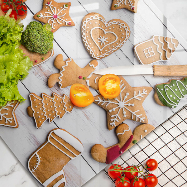 Skydd för induktionsspis elegant Jul pepparkakor