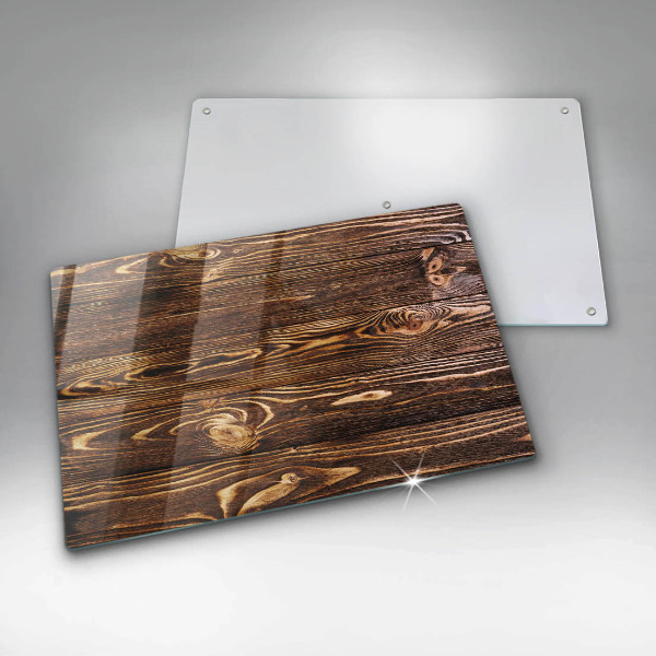 Skydd för induktionsspis elegant Trästruktur