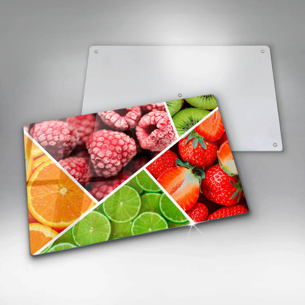 Skydd för induktionsspis elegant Färgglada frukter