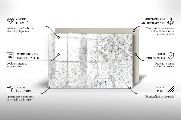 Skydd för induktionsspis elegant Saltkristaller