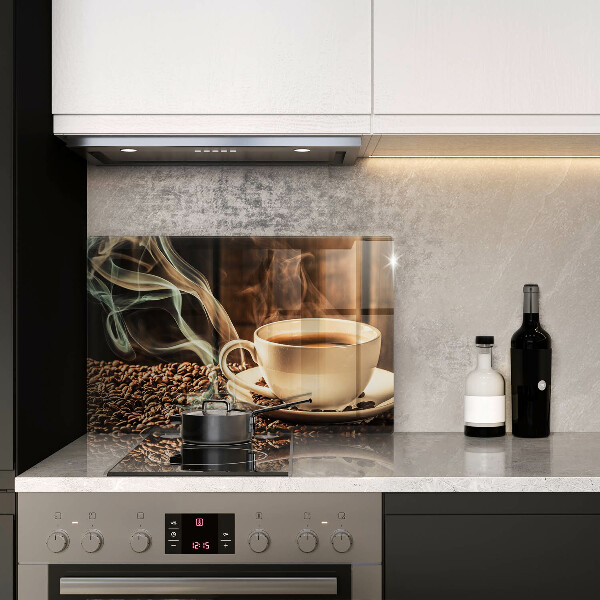 Skydd för induktionsspis elegant Kopp och kaffebönor