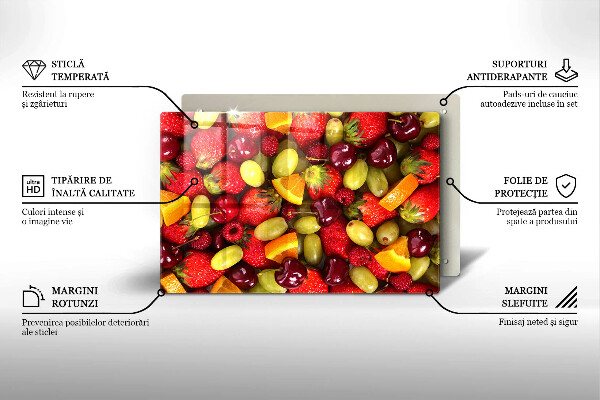 Skydd för induktionsspis elegant Sommarens frukter
