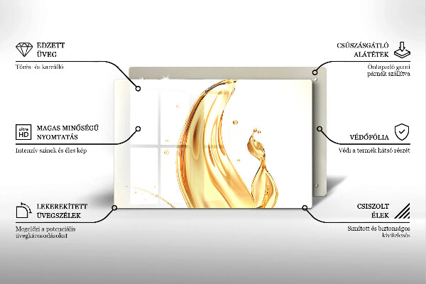 Skydd för induktionsspis elegant Olivolja