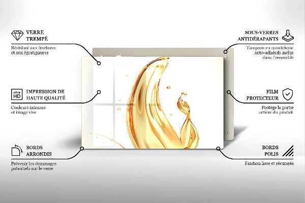 Skydd för induktionsspis elegant Olivolja