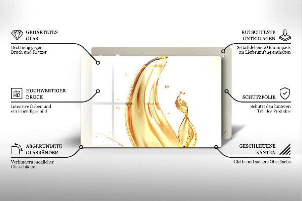 Skydd för induktionsspis elegant Olivolja