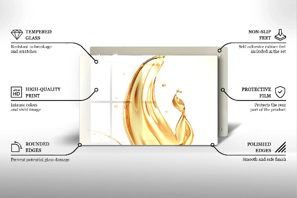 Skydd för induktionsspis elegant Olivolja