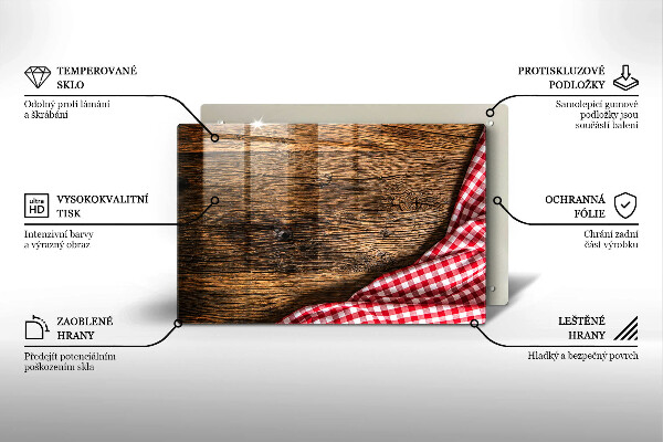 Skydd för induktionsspis elegant Träbord