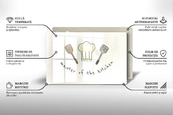 Spisskyddsplatta elegant Kökets mästare